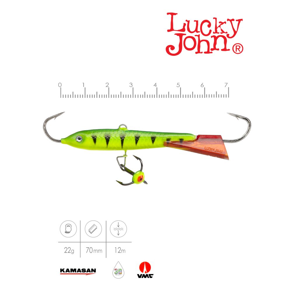 Балансир Lucky John CLASSIC 7 + тр. 70мм/36RT блистер