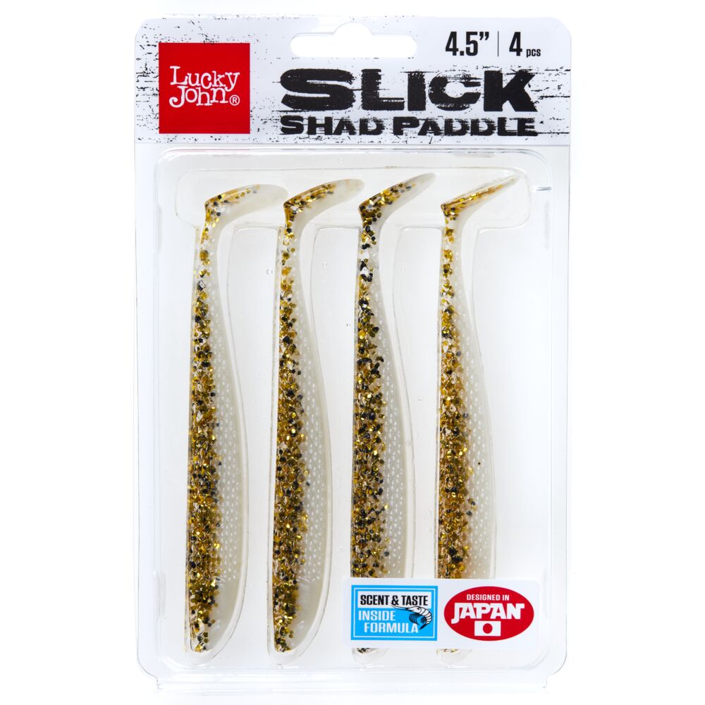 Виброхвосты LJ 3D Series SLICK SHAD PADDLE 4.5in (11.40)/Z03 4шт.