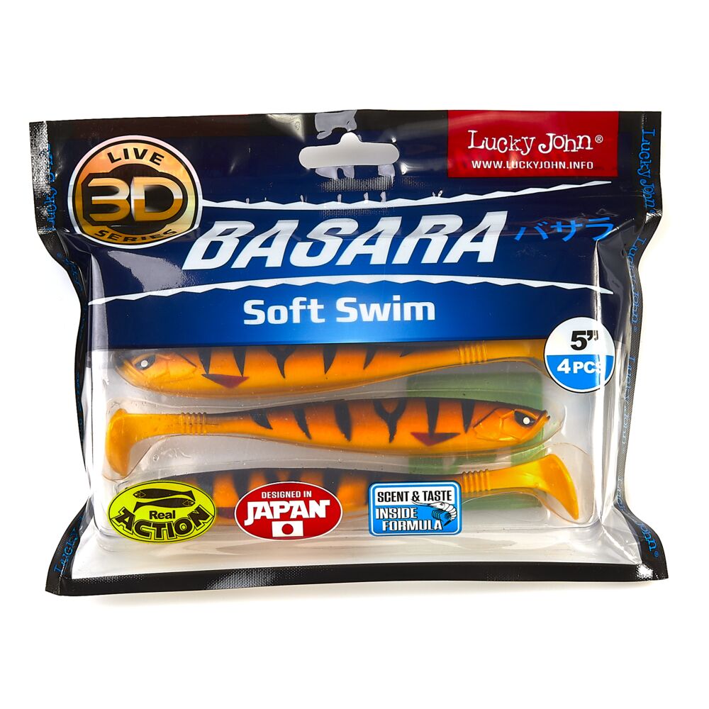 Виброхвосты LJ 3D Series BASARA SOFT SWIM 5.0in(12,70)/PG08 4шт. Виброхвосты LJ 3D Series BASARA SOFT SWIM 5.0in(12,70)/PG08 4шт.