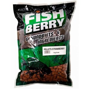 Пеллетс быстрорастворимый FISHBERRY клубничный 8мм 1кг