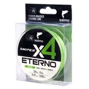 Леска плет. Salmo Sniper х4 ETERNO BRAID Apple Green 125/010