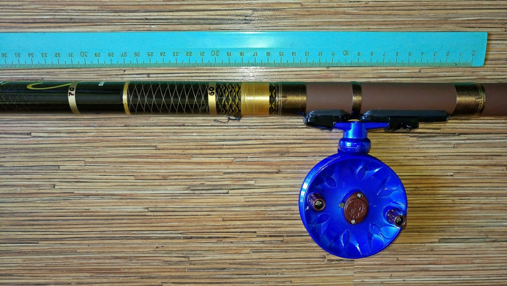 Нанесение линейки на бланк удилища