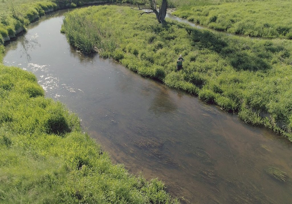 Малая река с воздуха Малая река с воздуха