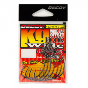 Крючки офсетные Decoy KG HOOK WIDE Worm 25 Крючки офсетные Decoy KG HOOK WIDE Worm 25