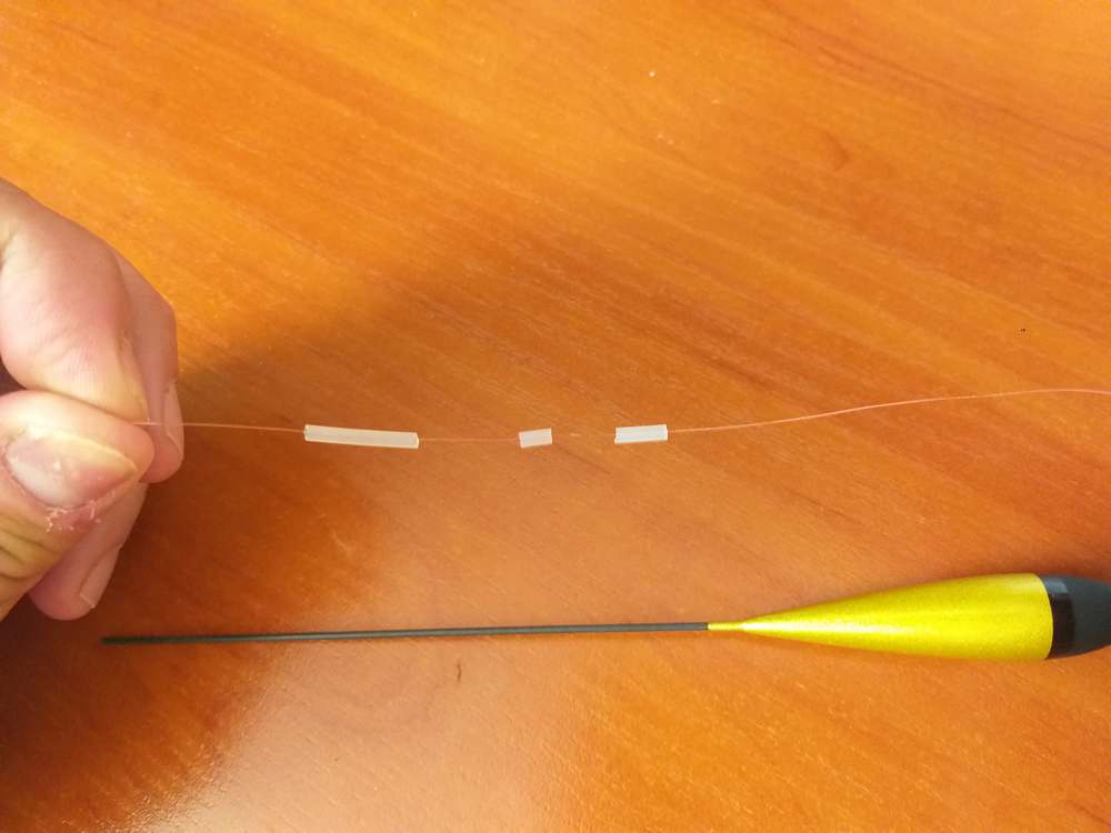 Монтаж поплавочной оснастки: силиконовый кембрик