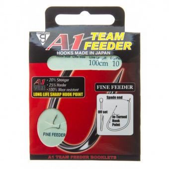 Крючки с поводком Gamakatsu A1 Team Feeder Fine Feeder 100см Крючки с поводком Gamakatsu A1 Team Feeder Fine Feeder 100см