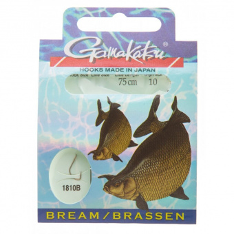 Крючки с поводком Gamakatsu BKS-1810B Bream Feeder 75см Крючки с поводком Gamakatsu BKS-1810B Bream Feeder 75см