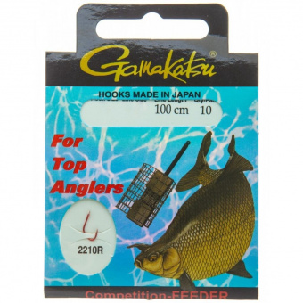Крючки с поводком Gamakatsu BKD-2210R Bream Feeder 100см Крючки с поводком Gamakatsu BKD-2210R Bream Feeder 100см
