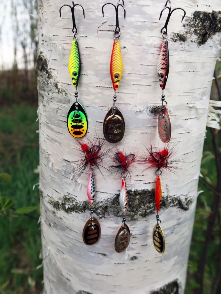 Вращающияся блесны Lucky John Trian Blade Round