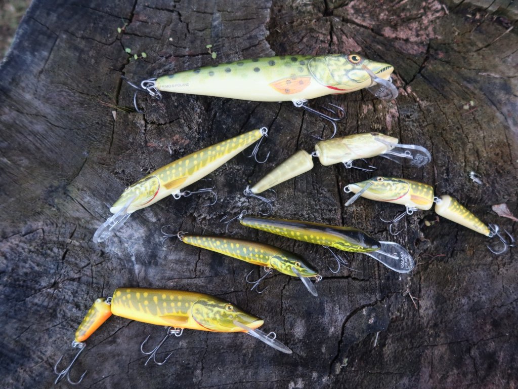 Разные воблеры Salmo Pike