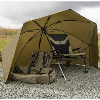 Зонт-шелтер Korum GRAPHITE BROLLY SHELTER 50" 140x210см