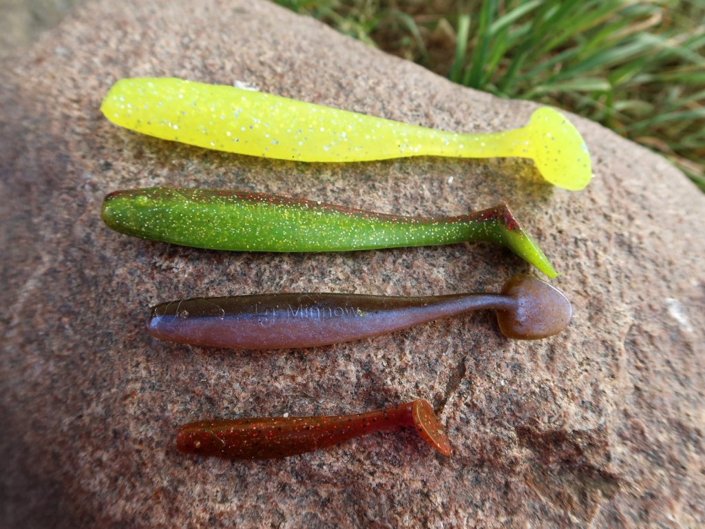 Виброхвосты Lucky John Minnow разных размеров