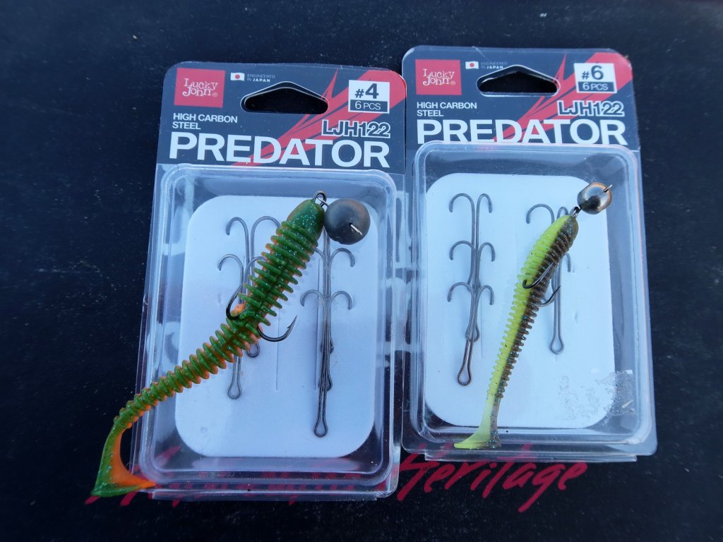 Виброхвост Lucky John Spark Тail и двойные крючки