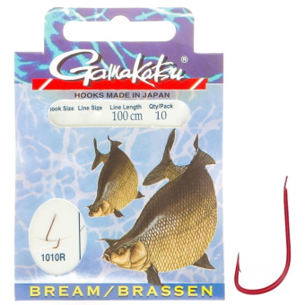 Крючки с поводком Gamakatsu BKD-1010R Bream 100см Крючки с поводком Gamakatsu BKD-1010R Bream 100см