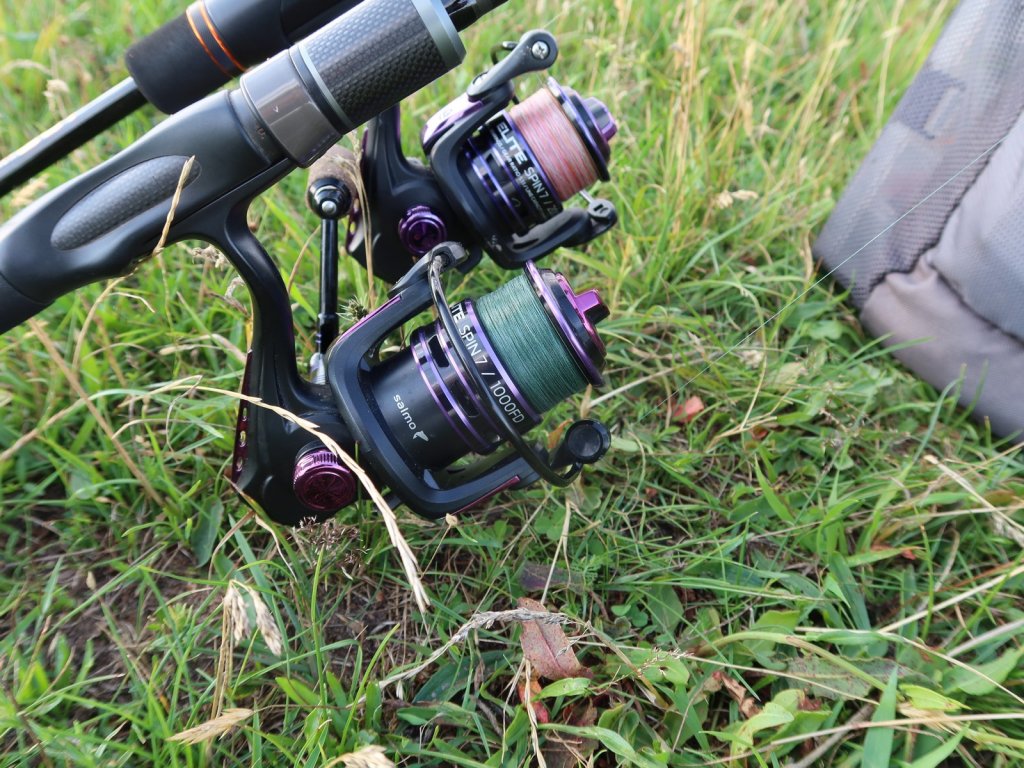 Катушки Salmo Elite Spin 7 на удилищах