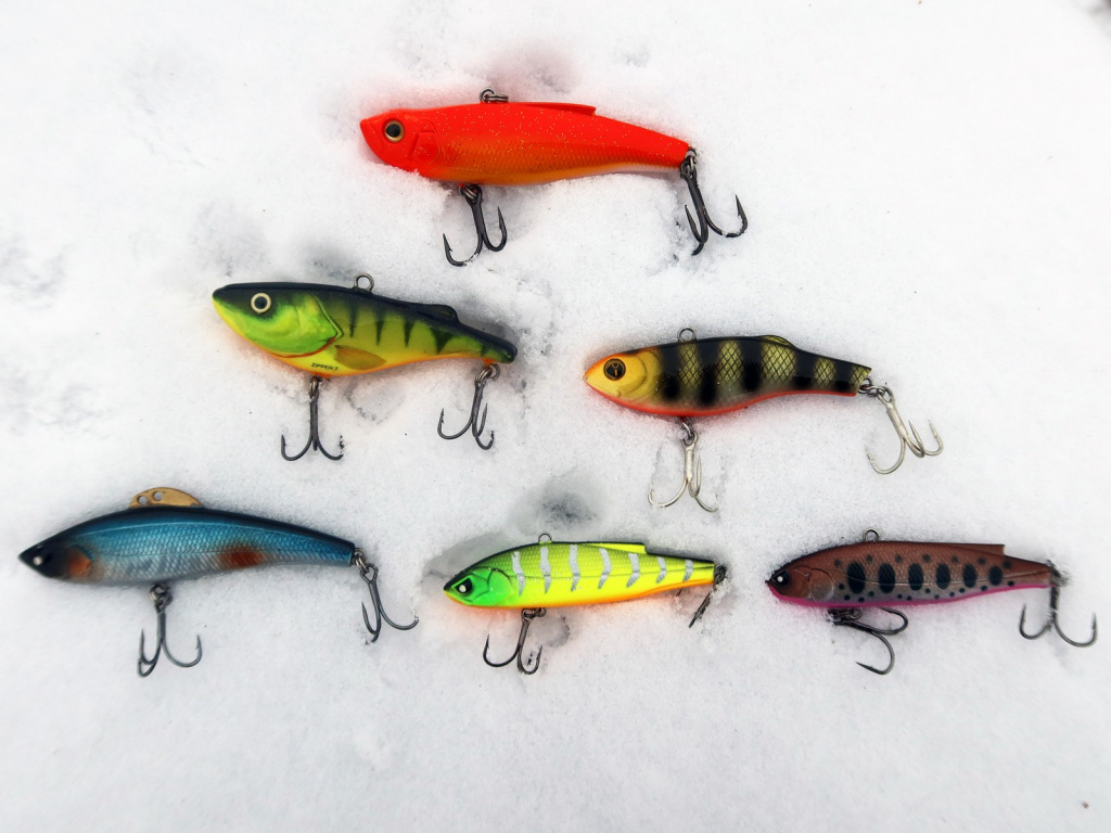 Вибы для зимней рыбалки на снегу